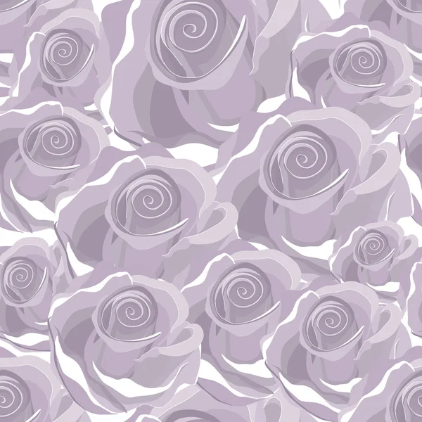 无缝紫玫瑰图案 — 图库矢量图片