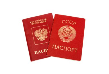 USSR & Russian Federation passports clipart