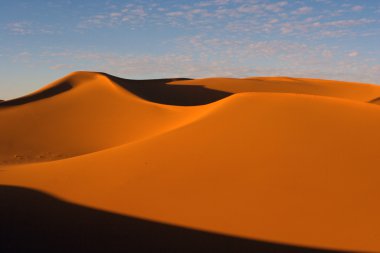 Desert on sunset clipart