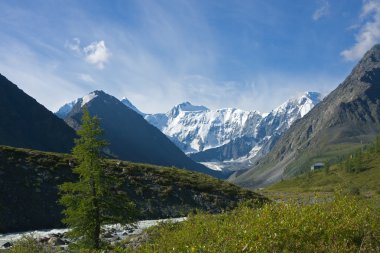 Ak-Kem river near mt. Belukha, Altai clipart