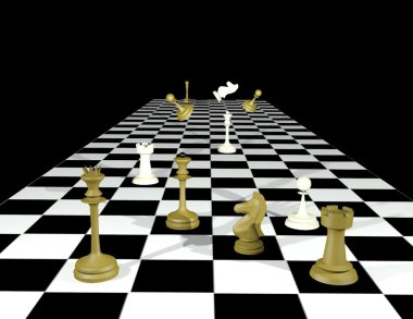 Chess set clipart