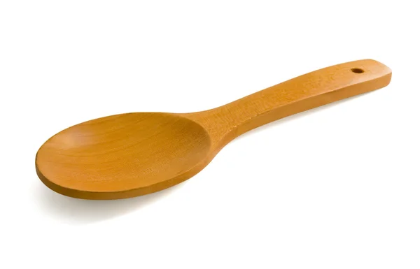 stock image Wooden spoon on white background