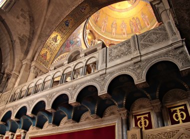 Interior of Holy Sepulchre Church clipart