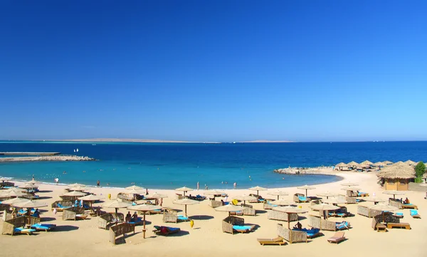 Röda havet baech resort — Stockfoto