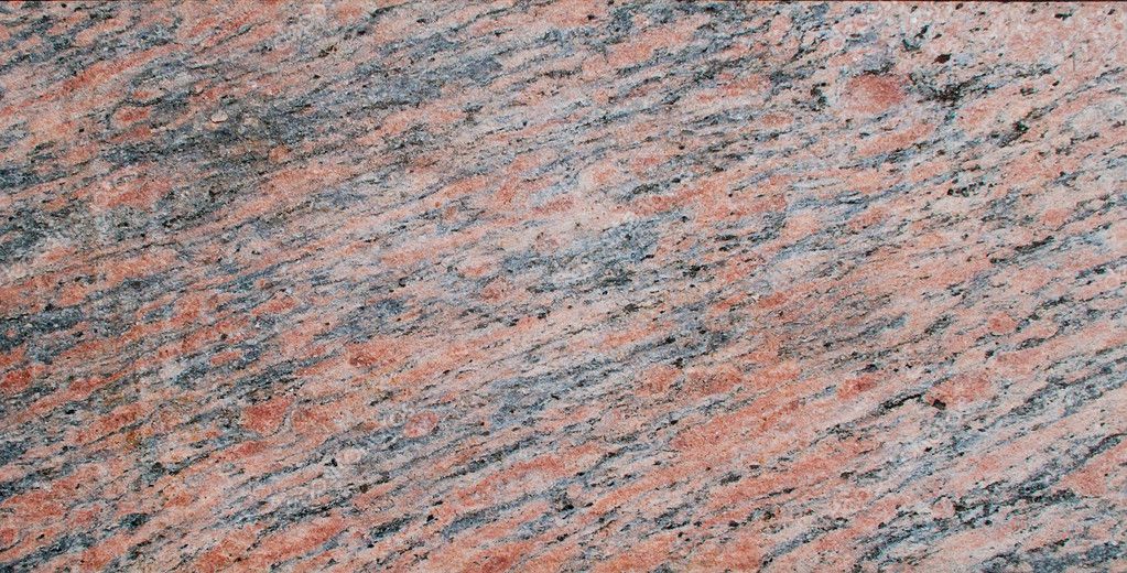 Red and black granite