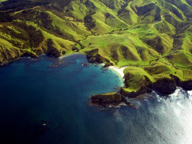 Aerial View of Northland, New Zealand clipart