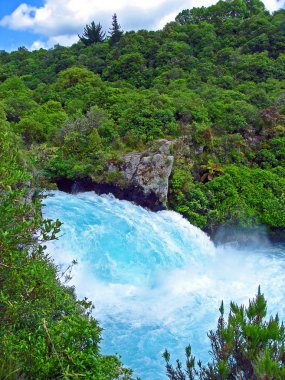 Huka Falls, Waikato River, New Zealand clipart