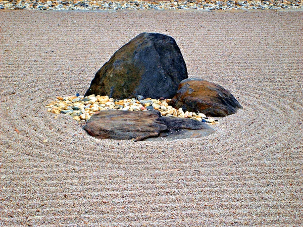 stock image Karesansui - Japanese dry rock garden
