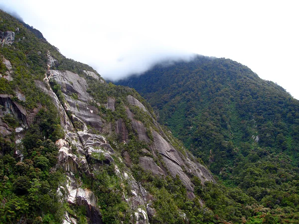在山上，新西兰的低云 — 图库照片