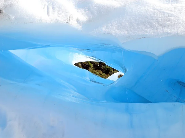 Tünel fox glacier, Yeni Zelanda üzerinde buz erime