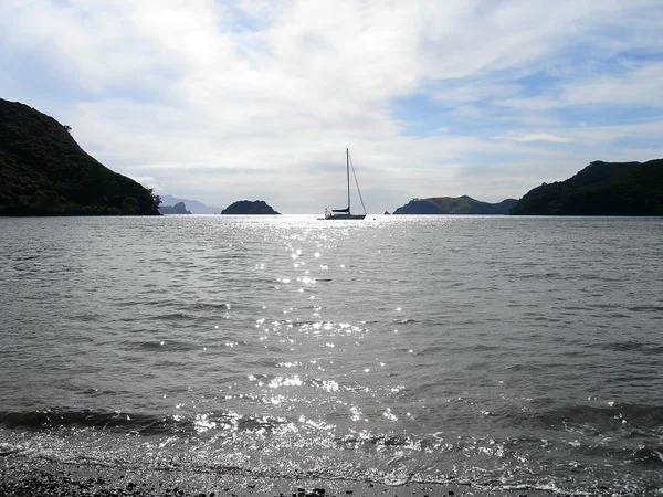 在休息，新西兰帆船游艇 — 图库照片