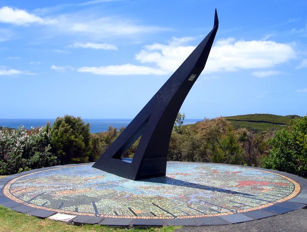 马赛克日晷，罗素新西兰 — 图库照片
