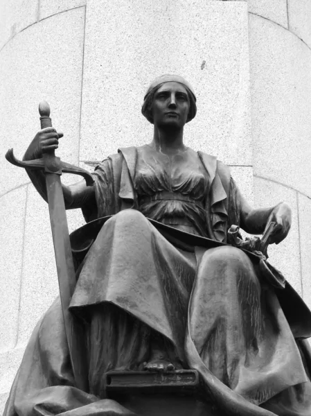 リーガルの女性の銅像 ストック写真