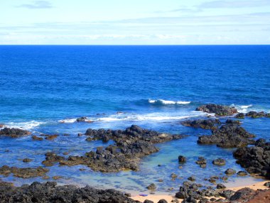 kayalık sahil şeridi, maui, hawaii