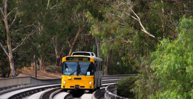 Bus on the O-bahn Track, Australia clipart