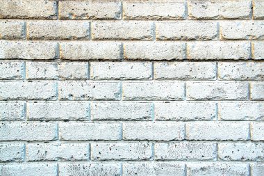 Aged White Painted Brick Wall clipart