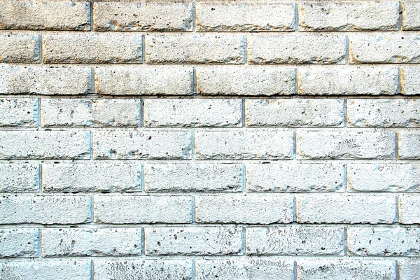 Yaşlı beyaz tuğla duvar boyalı — Stok fotoğraf