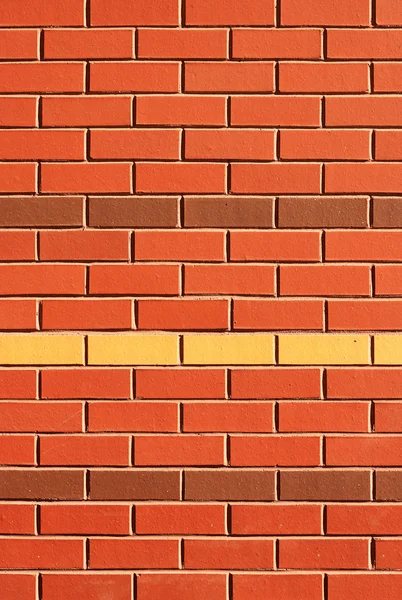 Red Brick Wall with Feature Rows — Stock Photo, Image