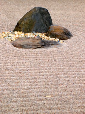 Japanese Dry Rock Garden clipart