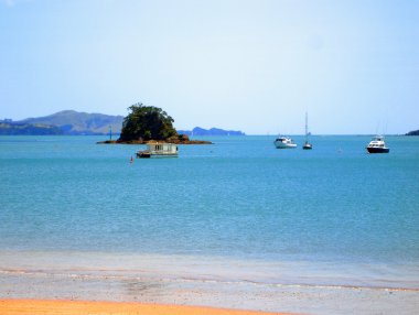 tekneler boyunca paihia beach, Yeni Zelanda