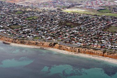 Aerial view of Aldinga Beach, Australia clipart