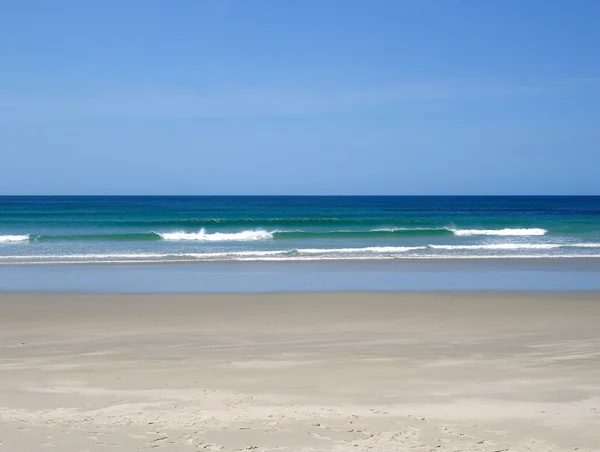 Playa prístina de la bahía de Tapotupotu, Nueva Zelanda — Foto de Stock