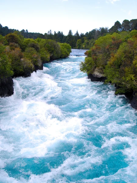 Rio Waikato perto de Huka Falls, NZ Imagem De Stock