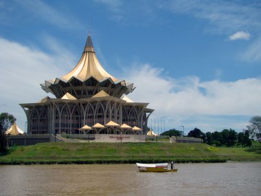 Kuching şehir şehir manzara,