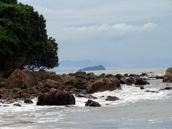 海岸のボルネオ島の風景 — ストック写真