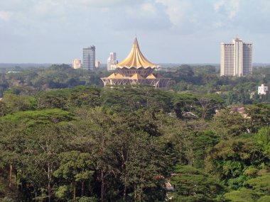 Kuching şehir şehir manzara,