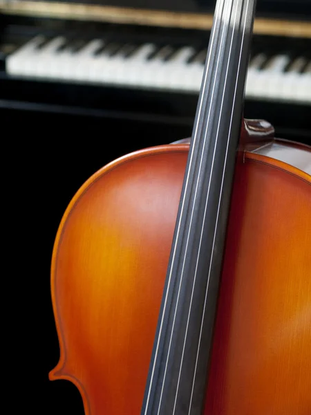 Cello en piano — Stockfoto