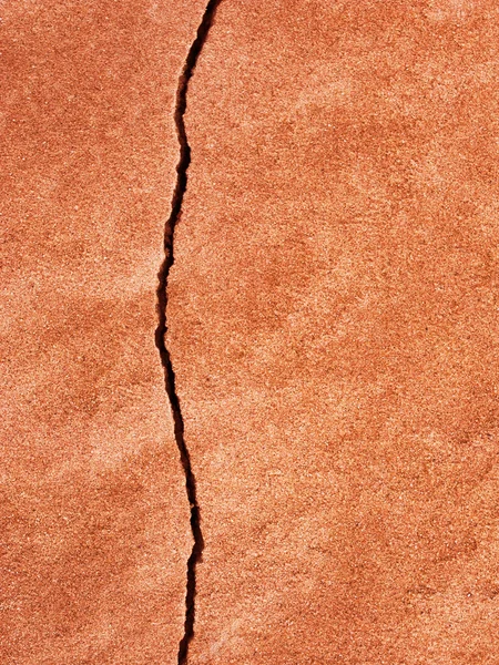 Crack in sand — Stock Photo, Image