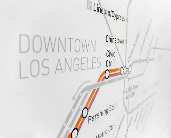 Карта метро — стоковое фото