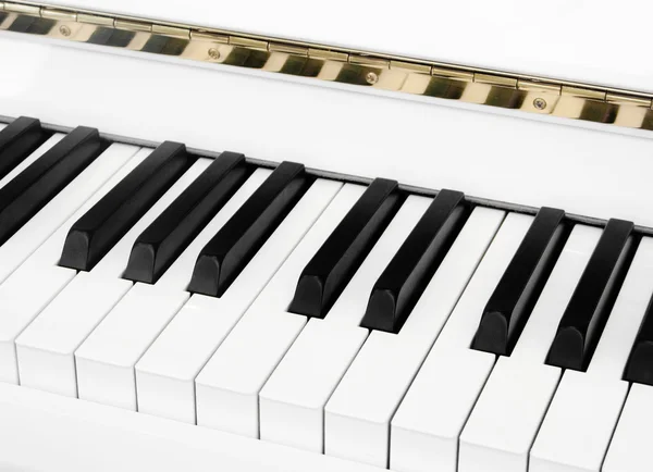 Білого піаніно — стокове фото
