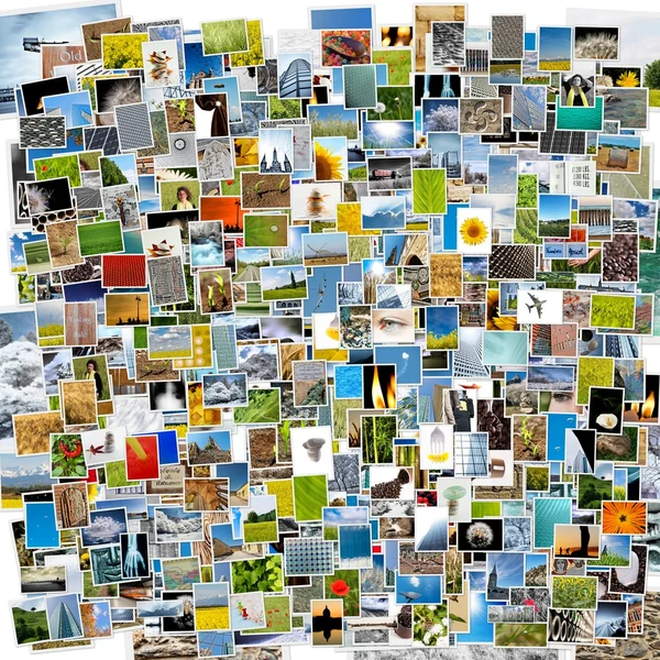 stock image Pile of photos background