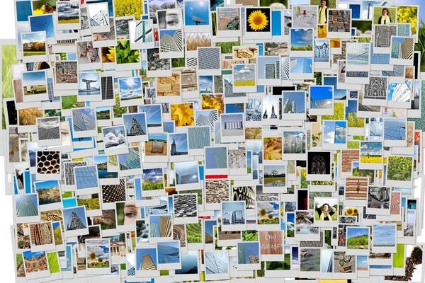 Pile of photos background — Stock Photo, Image