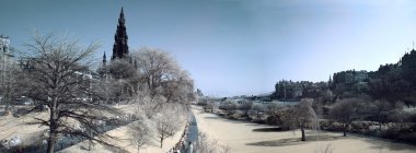 Edinburgh panoramic infrared view clipart