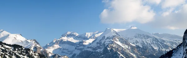 Pireneusok hegylánc panoráma Stock Kép