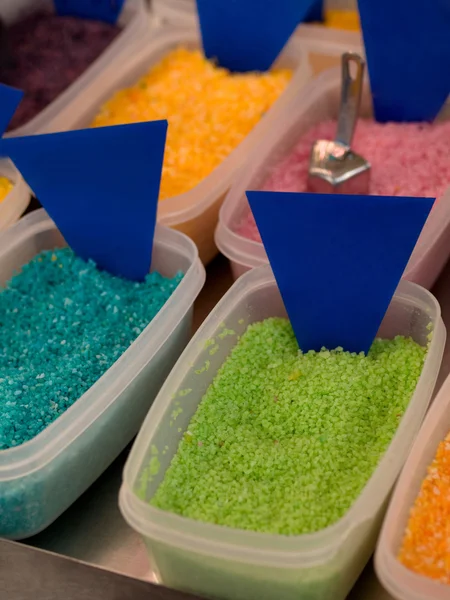 stock image Colored sweets powder