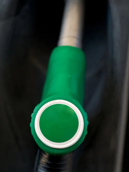 Green gas pump — Stock Photo, Image