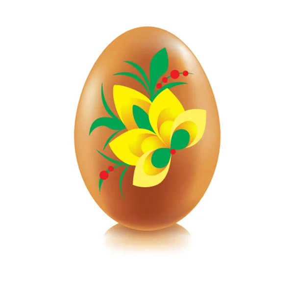 Easter egg, Khokhlomskaya rospis — Stock Vector