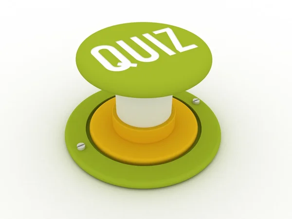 Quiz button — Stock Photo, Image
