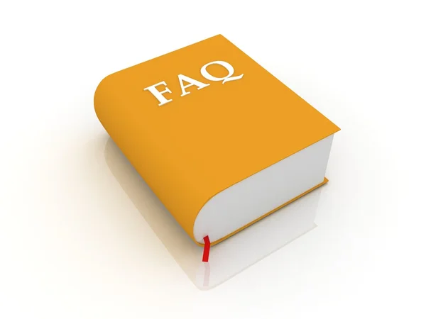 FAQ książki — Zdjęcie stockowe