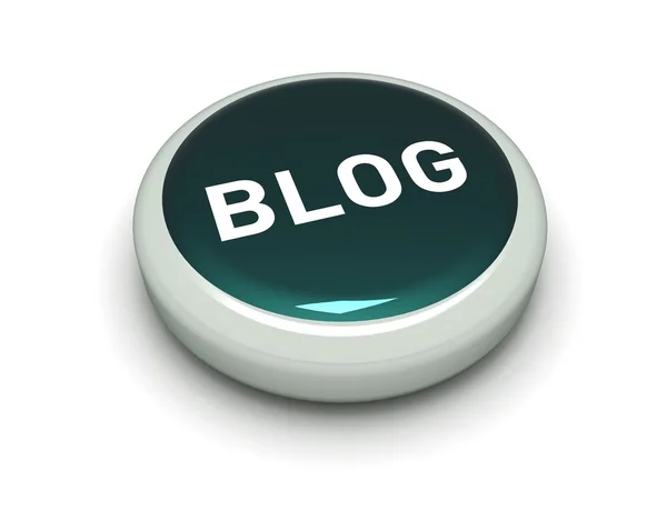 Green Blog Button — Stock Photo, Image