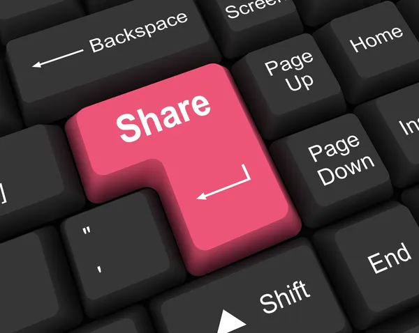 Sharing Key — Stockfoto
