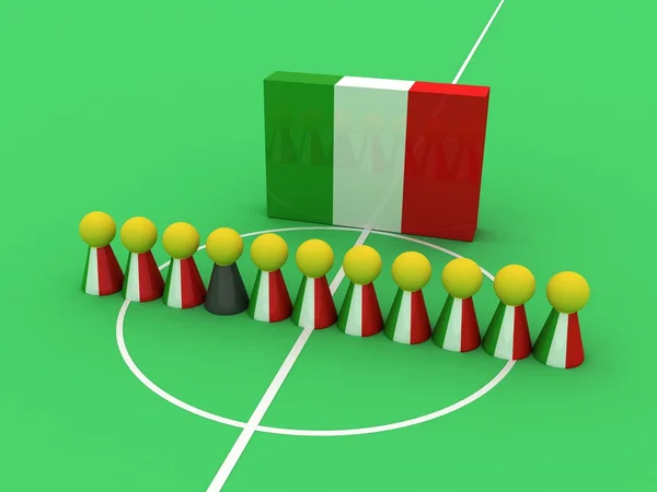 Команда Италии — стоковое фото