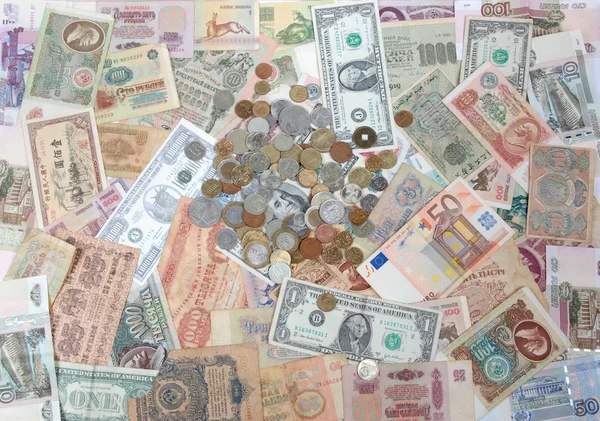 Money of the various states and times — Stock Photo, Image