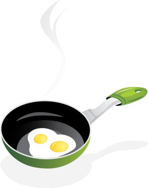 kızarmış yumurta ile kızartma-pan