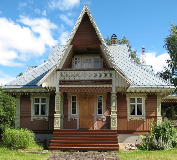 Stile russo. Blockhouse in legno — Foto Stock