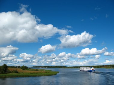 Onega Gölü. kizhi adalar